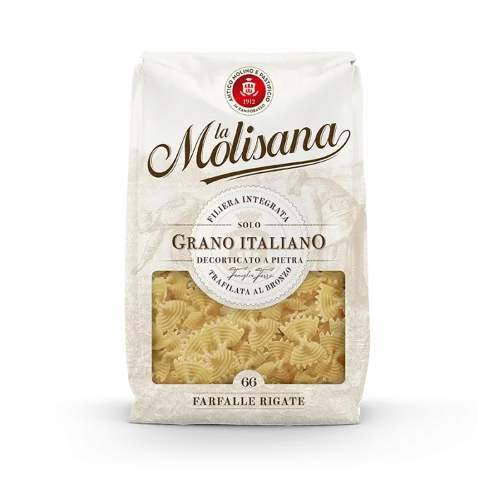 Farfalle Rigate n.66 Trafilati al Bronzo 500gr La Molisana