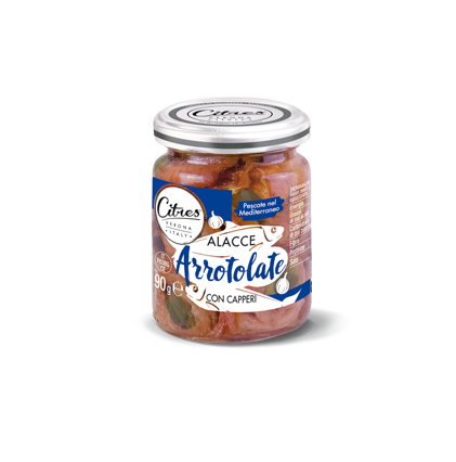 Göngyölt Szardella Kapribogyóval 90gr Citres