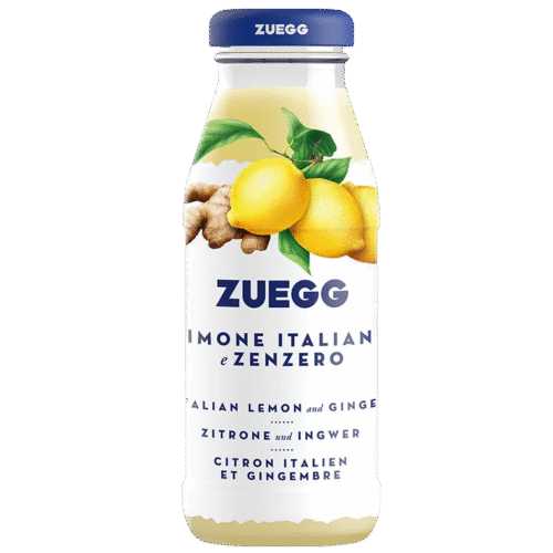 Zuegg Citrom és Gyömbér Gyümölcsital Üveges 200 ml (24db/csom)