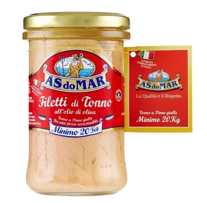 ASdoMAR tonhalfilé olivaolajban üveges 190gr