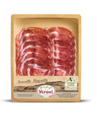 Szeletelt pancetta magretta 70gr Veroni - Kiszállítás csak Budapesten/Pest vármegyében