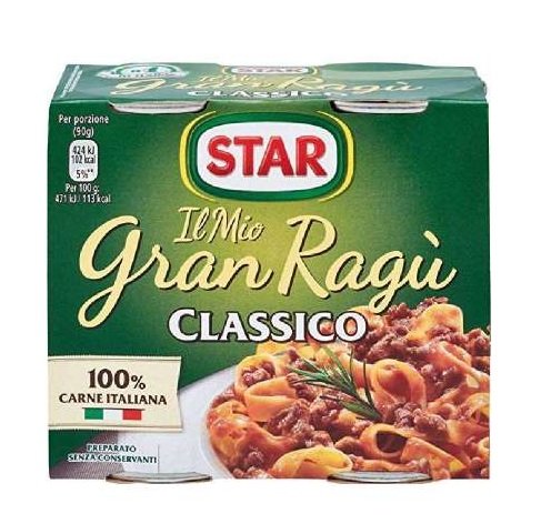 Star Gran Ragu' Classico 2x180gr