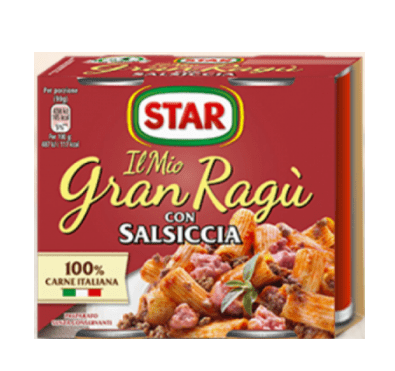 Star Gran Ragu' salsiccia  2x180gr